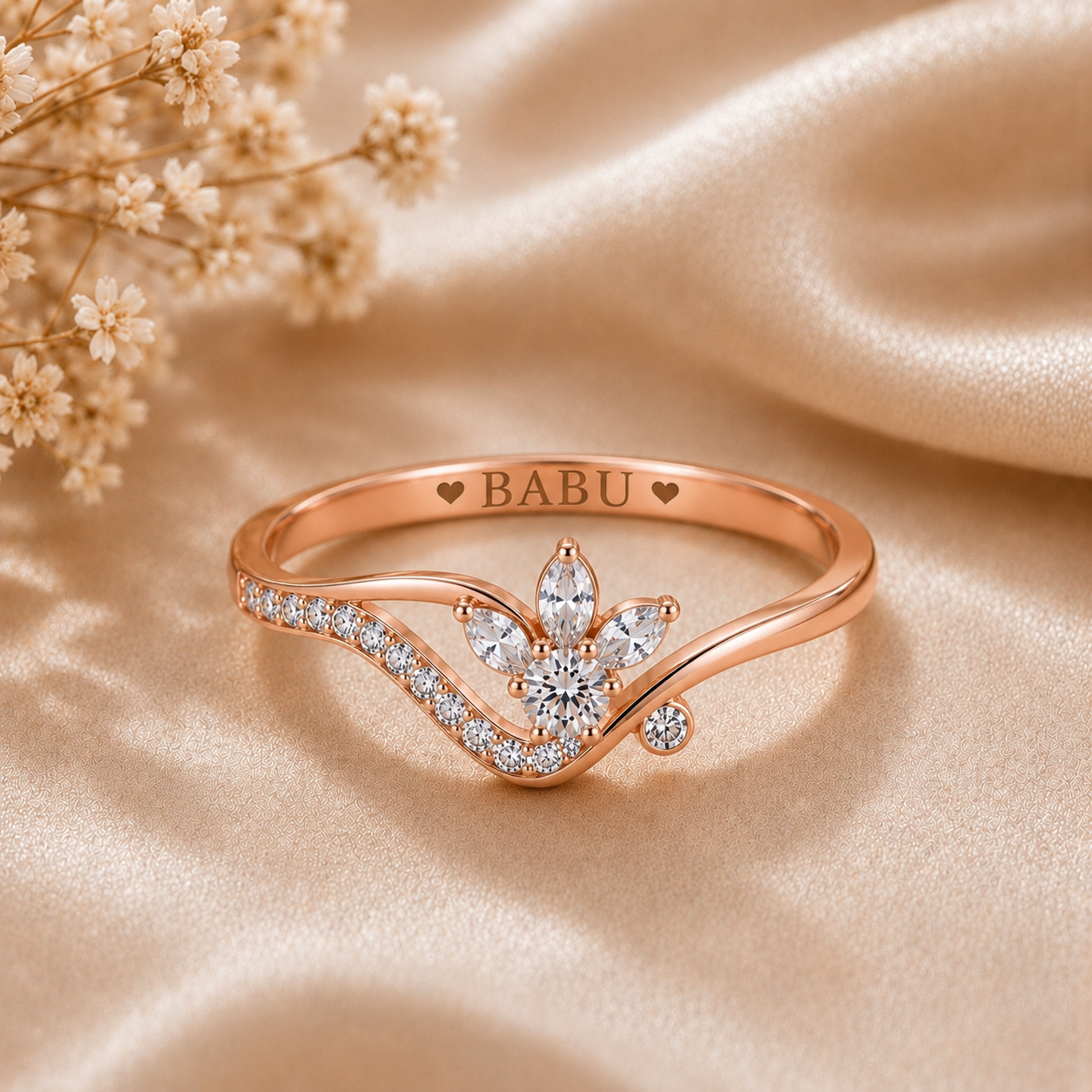 BABU Floral Grace Ring